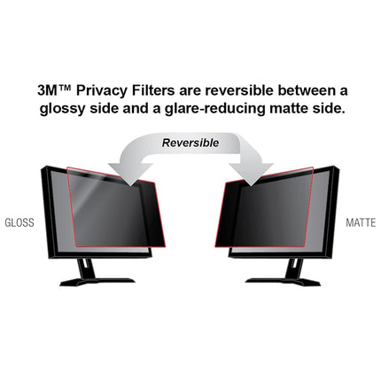 3M Privacy Filter for 23.8 in. Widescreen Monitor (PF238W9B),Black