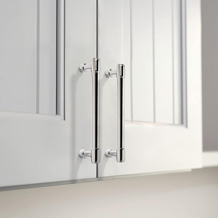 khtumeware 6 Pack 8 Inch(203mm) Polished Chrome Cabinet Pulls Kitchen Cabinet Handles Kitchen Cabinet Hardware for Cupboard Drawer Pulls Dresser Handle