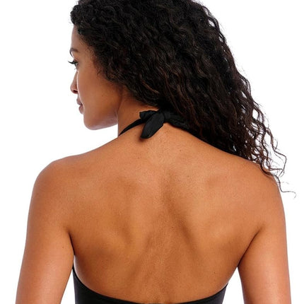 Freya Women's Jewel Cove Halter Underwire Bikini Top Plain Black