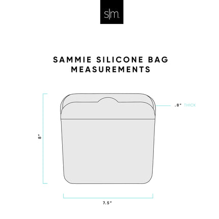 Simple Modern Sammie Reusable Food Storage Bag-100% Silicone Plastic Free, Microwave/Freezer/Oven Safe, 18oz (Sandwich), Pattern: Fox and The Flower