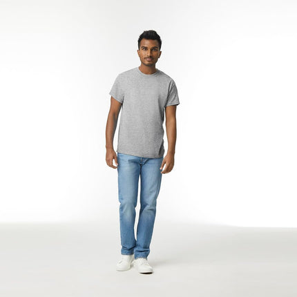 Gildan Unisex-Adult Ultra Cotton T-Shirt, Style G2000, Multipack, Sport Grey (2-Pack), 5XL