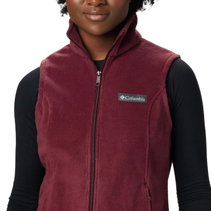 Columbia Womens Benton Springs Full Zip Fleece Jacket, Rich Wine, Large
