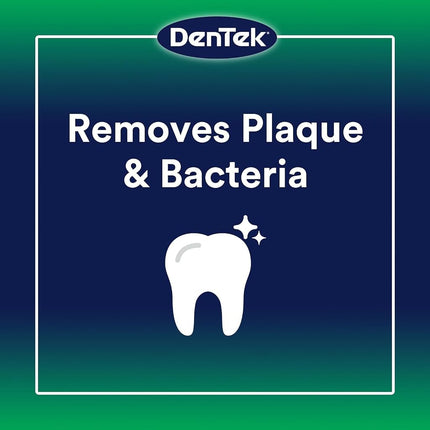 DenTek Triple Clean Advanced Clean Floss Picks, No Break & No Shred Floss, 90 Count, 6 Pack