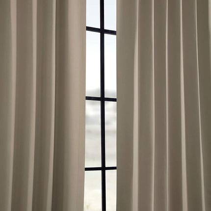 HPD Half Price Drapes Room Darkening Curtains 120 Inches Long for Bedroom & Living Room (1 Panel), 50 X 120, Classic Taupe