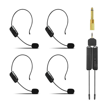 MICVISTA 4-Person Wireless Microphone System, 2.4G