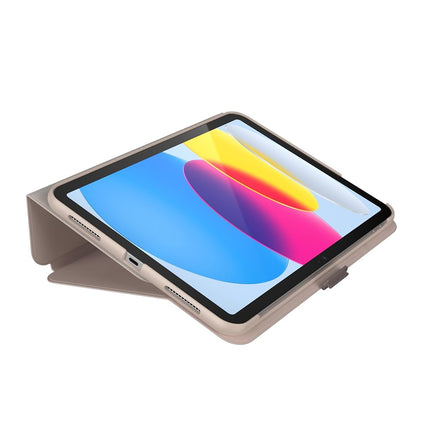 Speck Case for iPad Pro 10th Generation 10.9 Inch - Drop & Camera Protection, Slim Multi Range Stand, Apple Pencil Holder - Beech Grey/Cinnamon Biscuit