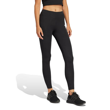 adidas Women's Essentials Linear Cotton Leggings, Warm Tone/White, XL