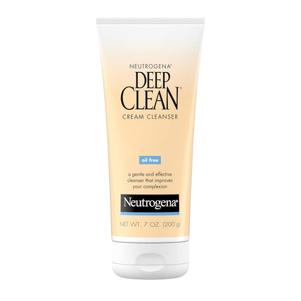 Neutrogena Deep Clean Cream Facial Cleanser, Oil F