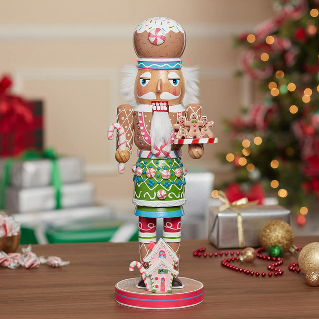 Kurt Adler 16-Inch Wooden Gingerbread Nutcracker