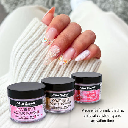 MIA Secret Cover Powder 3 Pc Set - Pink/Beige/Rose 1.0 Oz