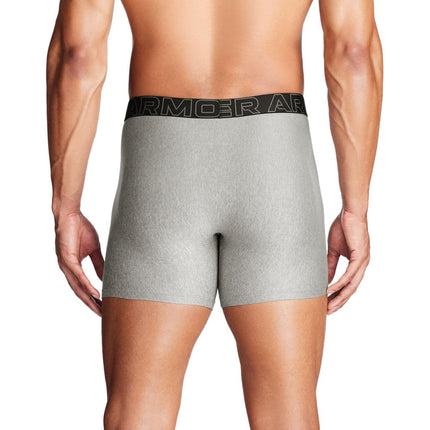Under Armour Men's Tech 6-inch Boxerjock 2-Pack, Steel Heather-Core 3 Pack
