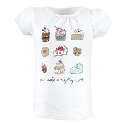 Hudson Baby T-shirts à manches courtes unisexe pour bébé, motif Tea Party de la boulangerie, 12-18 mois