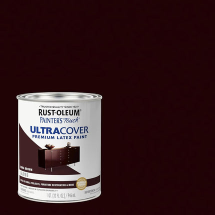 Rust-Oleum 1977502 Painters Touch Latex, 1-Quart, Kona Brown