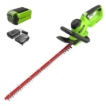Cortasetos inalámbrico Greenworks 40V de 24" (capacidad de corte de 1"), batería USB de 2.0Ah y cargador incluidos