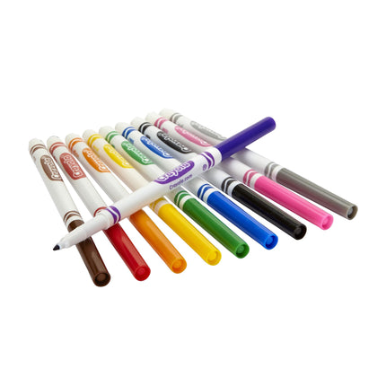 CRAYOLA Pack of 200 Markers Black, Brown, Green, Grey, Orange, Pink, Red, Purple, Yellow