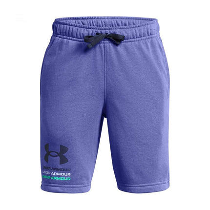 Under Armour Boys' Rival Terry Shorts, (561) Starlight / / Downpour Gray, XS
