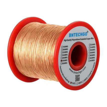 BNTECHGO 28AWG Magnet Wire 1lb Natural Enameled Co