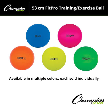Champion Sports 53 CM FITPRO TRAINING & EXERCISE BALL