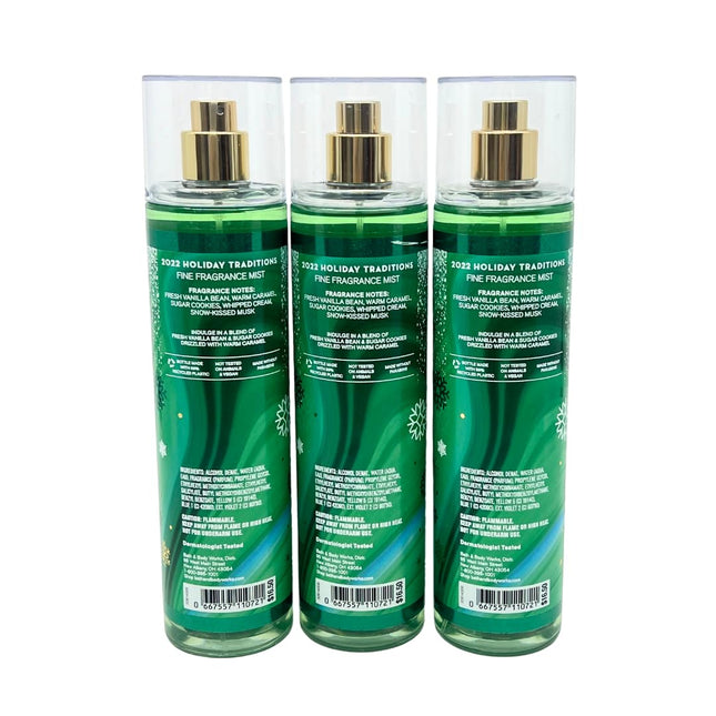 Vanilla Bean Noel Fine Fragrance Mist 8oz - Lot of 3