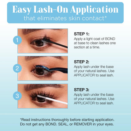 Ardell Seamless Underlash Extensions Wispies Kit, 36 Assorted Lengths, Customizable DIY Lash Clusters, Includes Bond & Seal, Remover, Applicator