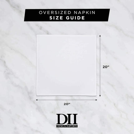 DII Variegated Tabletop Collection, Napkin Set, 20x20, Nautical Blue, 6 Piece