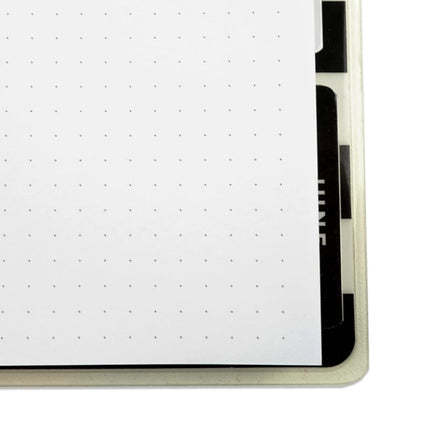 Discbound Dotted Grid Paper, 120 GSM Refill, 200 Sheets (400 Pages), 9 Disc Pre-Punched Happy Planner Inserts, Loose Leaf, White, 7 inch x 9.25 Inch