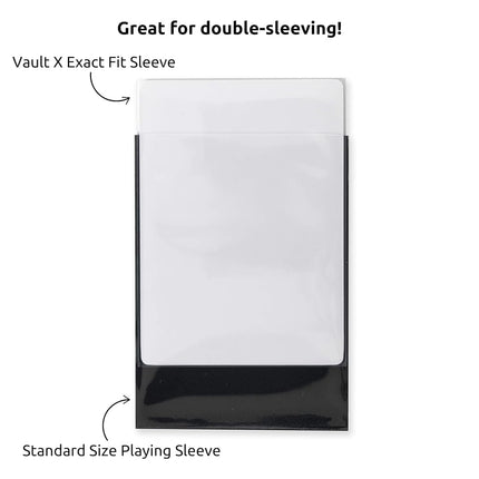 Vault X Exact Fit Inner Sleeves (500 Pack) Clear for Trading Cards