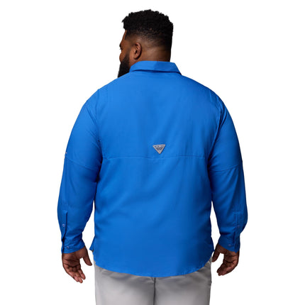 Camisa de manga larga Tamiami 2 de Columbia para hombre, camisa de manga larga, azul vívido, pequeña