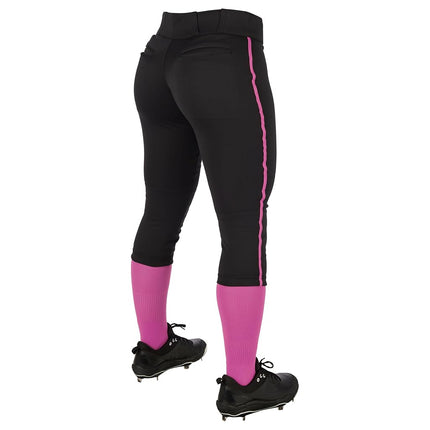 CHAMPRO Women's Tournament Low Rise Softball Pants with Side Piping