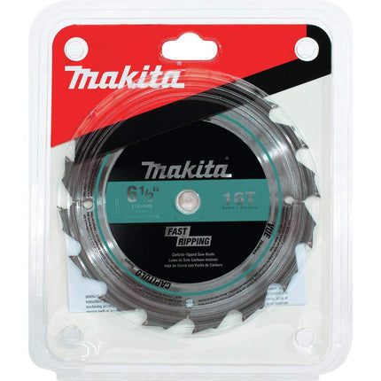 Makita T-01395 16T Carbide-Tipped Saw Blade, General Contractor, 6-1/2"