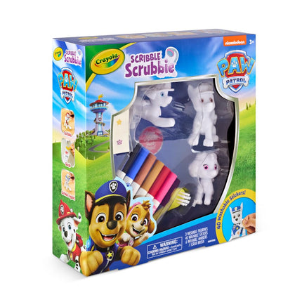 Crayola Scribble Scrubbie PAW Patrol Juego de Figuras, Juguetes y Regalos Personalizables de PAW Patrol para Niños Pequeños, Actividad de Colorear Reutilizable, de 3 años en adelante