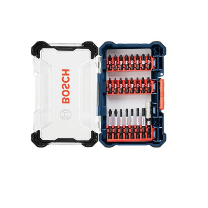 BOSCH SDMS24 Juego de 24 puntas de atornillar Impact Tough surtidas con estuche personalizable para aplicaciones de atornillado
