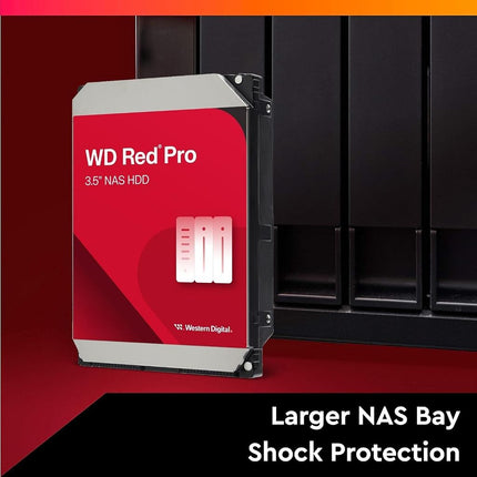 WD Red Pro 20TB NAS 3.5" Internal Hard Drive - 7200 RPM, SATA 6 Gb/s, CMR, 512MB Cache