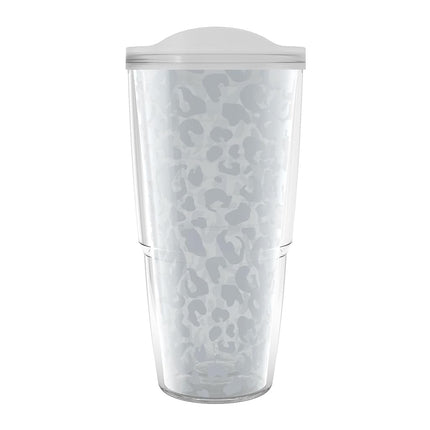 Tervis Collection Léopard Fabriqué aux États-Unis Gobelet de voyage isotherme à double paroi Garde les boissons froides et chaudes, 700 ml - Classique, Bleu ciel
