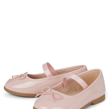 The Children's Place Girl's Baby Toddler Closed Toe Ballet Flats, Pink, 10 US Toddler