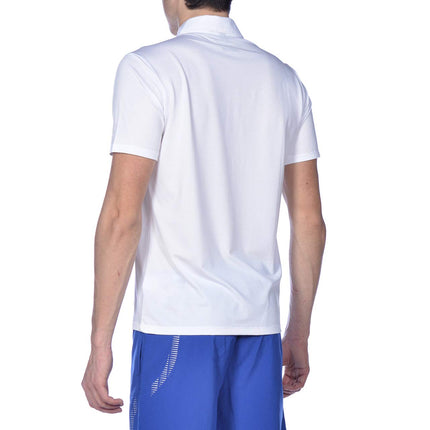 ARENA Unisex's Team Line Short Sleeve Tech Polo Shirt for Men and Women, White, XS
