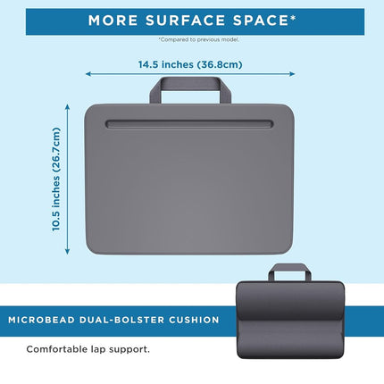 LapGear Compact Lap Desk - Charcoal - Fits up to 13.3 Inch Laptops - Pack of 12 - Style No. 43005