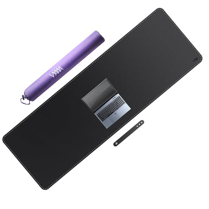 VYAAA Leather Desk Mat,180×60cm Large Mouse Pad, D