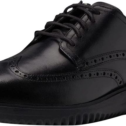 Cole Haan Men's Grand+ Wingtip Oxfords, Black Leat