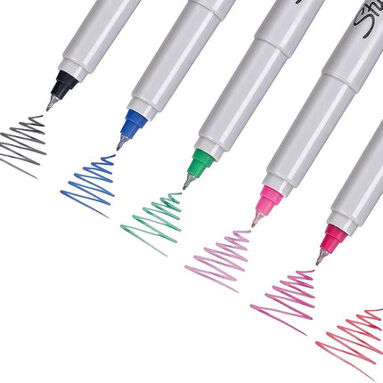 Sharpie Permanent Marker, Ultra-Fine Point, Pink, 6 Pack (Gray)