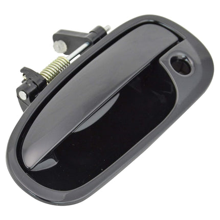 TRQ Front Left Exterior Door Handle Black Drivers Side Compatible with 1996-2000 Honda Civic HO1310101