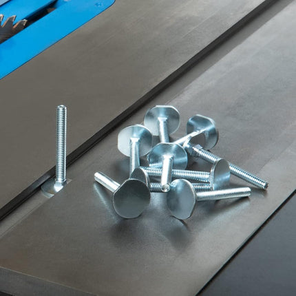 POWERTEC 71614 Miter T Locking Bolts for Miter Slots 3/4" x 3/8", Thread Size 1/4"-20, 2" Long, 10PK