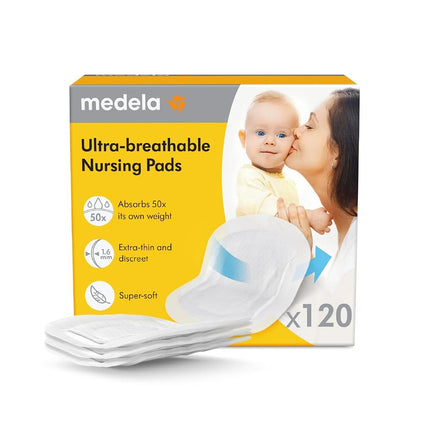 Medela Ultra-Breathable Nursing Pad | 120 Count, H