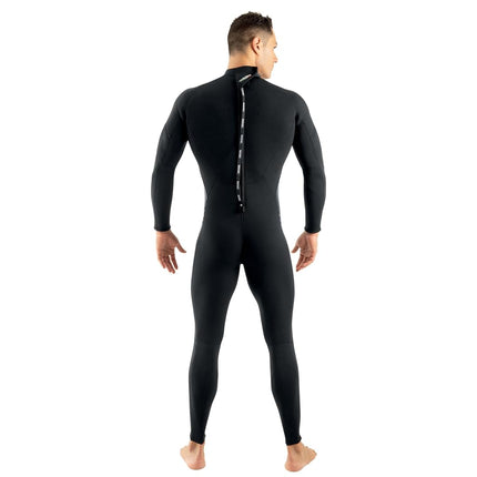 SEAC Feel Man, One-Piece Ultra-Elastic 3 mm Neoprene Wetsuit with Back Zipper for Diving, Snorkelling and Freediving