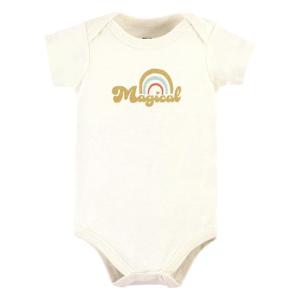 Pañaleros de algodón unisex Hudson Baby, paquete de 3 arcoíris mágicos, recién nacido, paquete de 3 arcoíris mágicos, recién nacido
