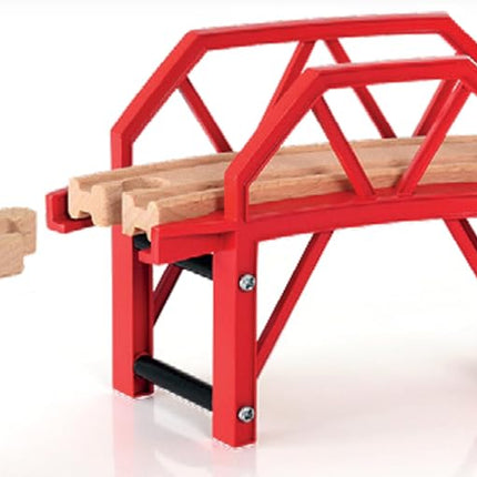 BRIO World 33699 Curved Bridge Railway Accessory 4 Pieces for Ages 3+