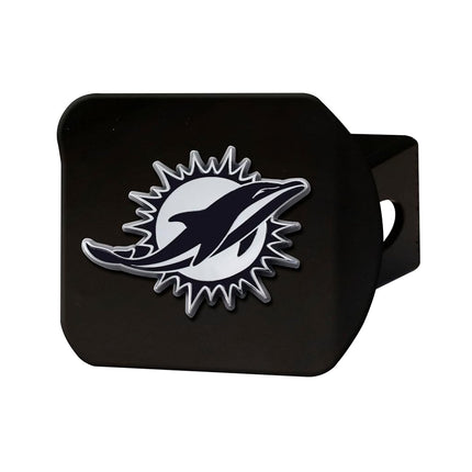 FanMats 21555: Miami Dolphins Black Metal Hitch Co