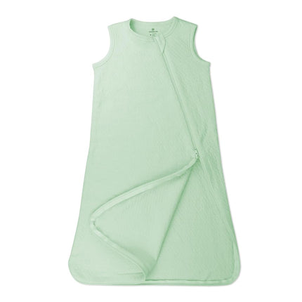 Manta portátil HonestBaby para bebé, con cremallera frontal estándar, 100 % algodón orgánico para bebés, niños y niñas, color salvia, talla pequeña