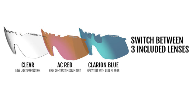 Lunettes de soleil Tifosi Sledge Lite avec verres interchangeables : Légères, polyvalentes avec verres interchangeables, Rose cristal