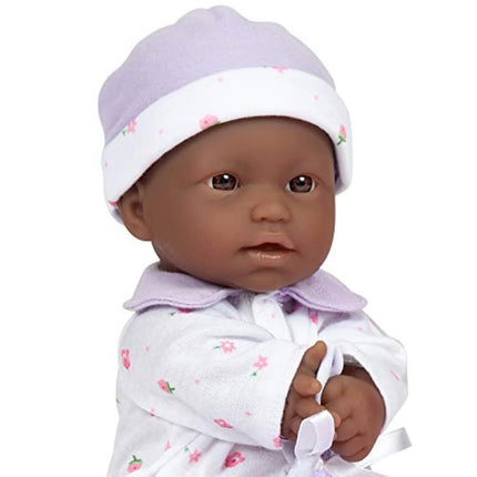 JC Toys, La Baby 11-inch African American Washable Soft Body Play Doll For Children 18 months or Older, Designed by Berenguer